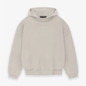 NEW Fear of God Essentials Hoodie Silver Cloud Size M/L *SHIPS ASAP*